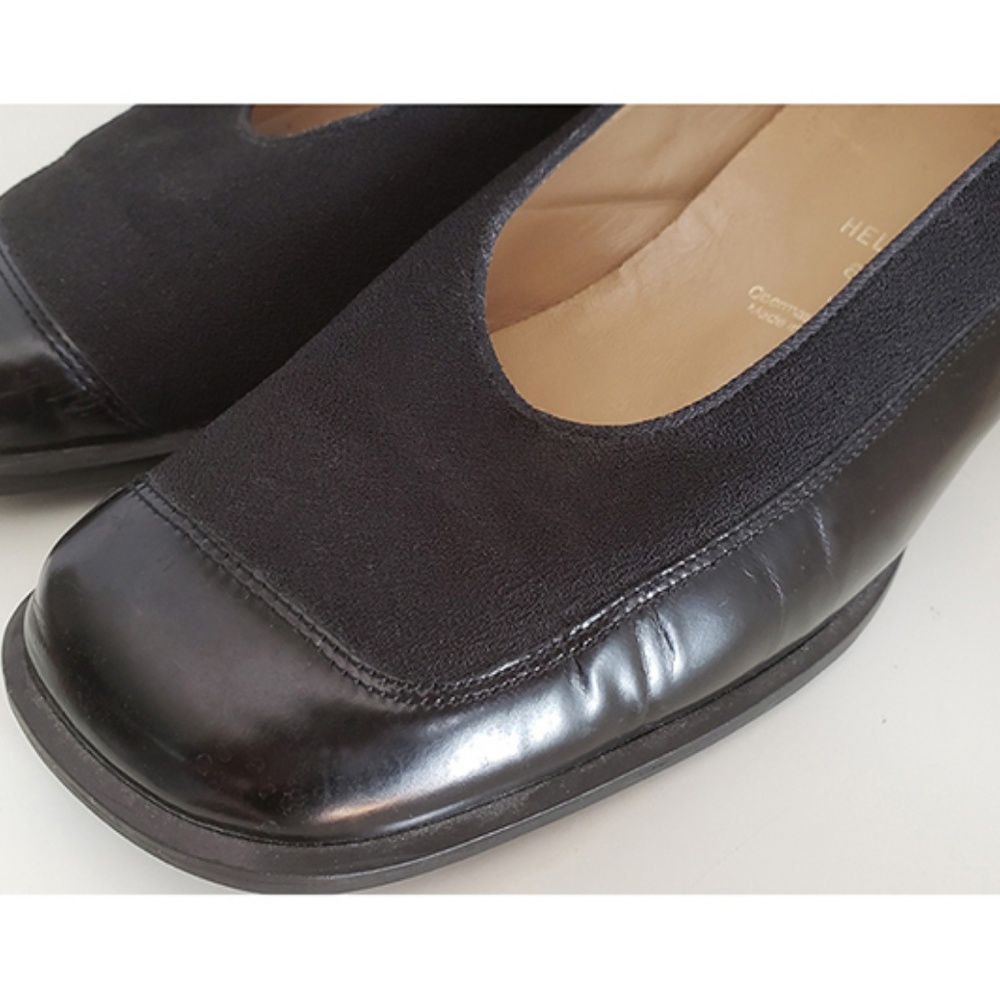 HASSIA BLACK LEATHER PUMPS SZ 10.5 US/ 41 EU